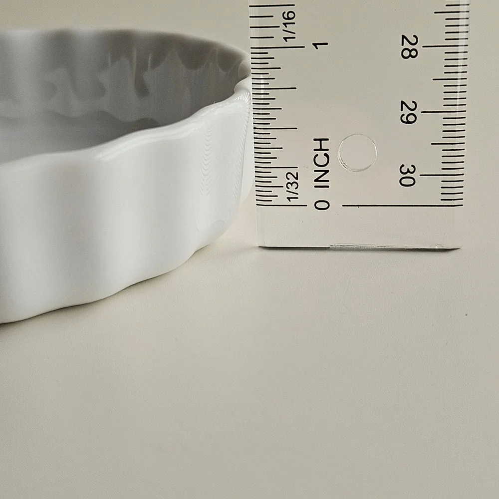 Williams Sonoma Rosanna Orangeade Tart Dish Ramekin White Made in Italy 3.75in